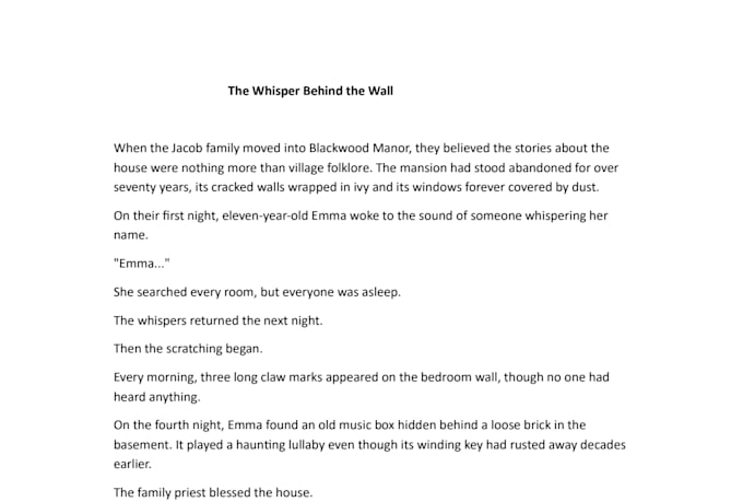 write captivating horror, thriller, and mystery stories